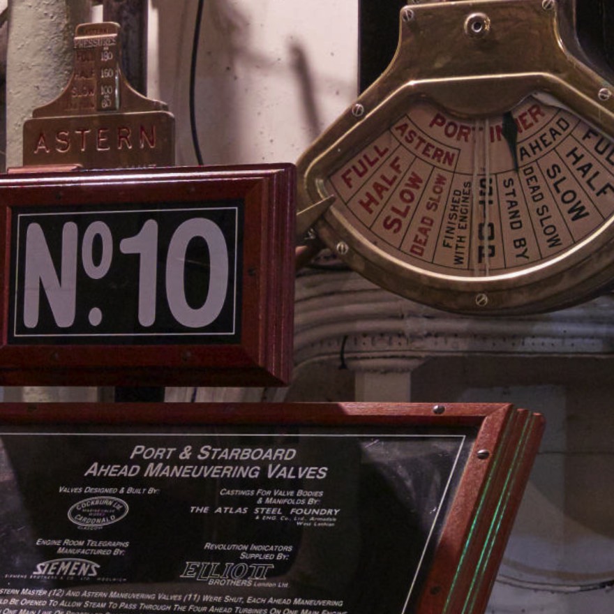 Engine Room on the Quen Mary